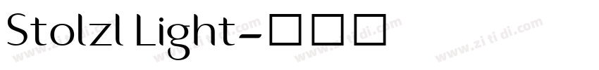Stolzl Light字体转换